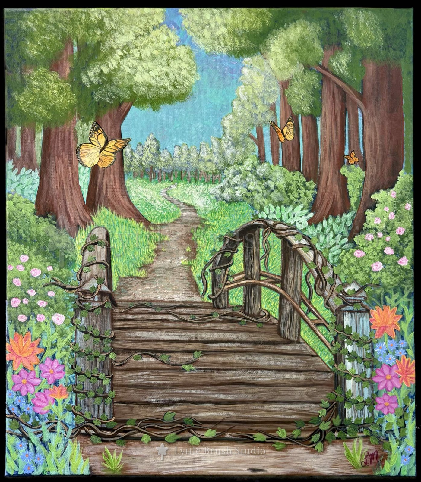Into the Meadow — painting by Lyndsey